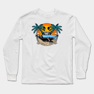 Skull Vacation Long Sleeve T-Shirt